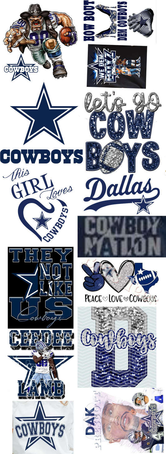 Cowboys Gang Sheet