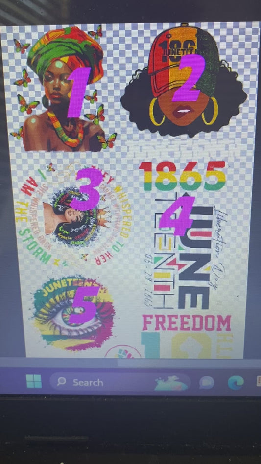 Juneteenth gang sheet